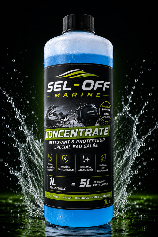 Bidon SEL-OFF Concentrate 1L anti-sel pour jet-ski et bateau